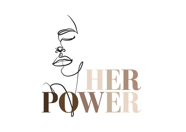 Build a Dream Her Power campaign graphic with face outline