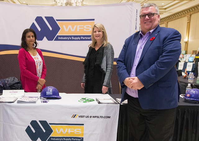 Rick Thurston of WFS Ltd with his exhibitor booth at Build a Dream Windsor.